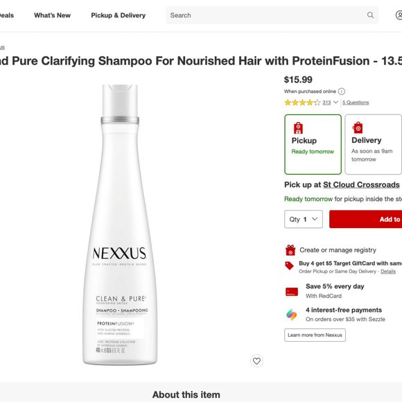 Nexxus Clean & Pure- Brand New - Picture 1 of 1